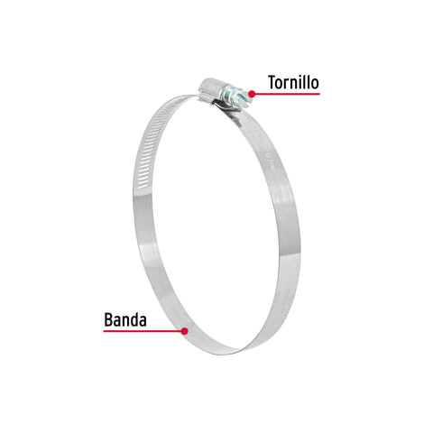 Bolsa c/5 abrazaderas sin fin reforzadas #72, 4-1/8 - 5' | AB-72 | 44250