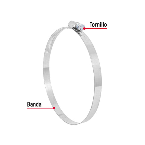 Bolsa c/5 abrazaderas sin fin reforzadas #88, 5-1/8 - 6' | AB-88 | 44252