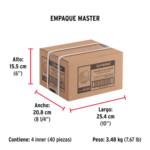 Bolsa c/10 abrazaderas mini sin fin reforzadas #3, 1/4'-5/8' | AB-03 | 44255