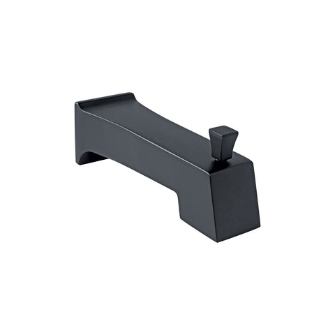 Salida de tina con desviador, negro, FOSET KUBO | KUR-51M | 44275