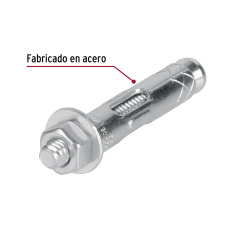 Bolsa con 4 taquetes expansivos de 1/4' con tornillo, FIERO | TAE-1/4T | 44360
