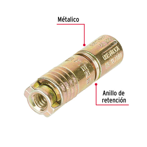 Bolsa con 4 taquetes expansivos de 1/4' sin tornillo, FIERO | TAE-1/4 | 44362