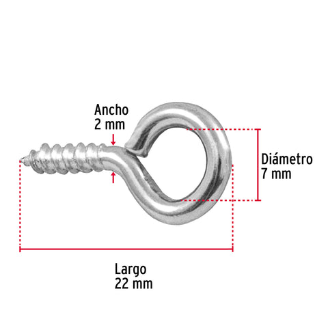 Bolsa con 144 armellas cerradas de 17 x 40, FIERO | AR-17C | 44370