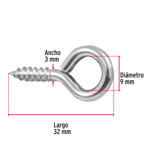 Bolsa con 144 armellas cerradas de 18 x 50, FIERO | AR-18C | 44371