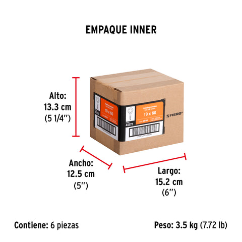 Bolsa con 144 armellas cerradas de 19 x 60, FIERO | AR-19C | 44372