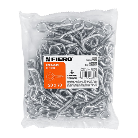 Bolsa con 144 armellas cerradas de 20 x 70, FIERO | AR-20C | 44373