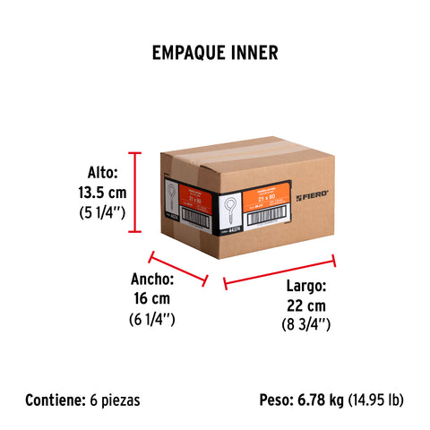 Bolsa con 144 armellas cerradas de 21 x 80, FIERO | AR-21C | 44374