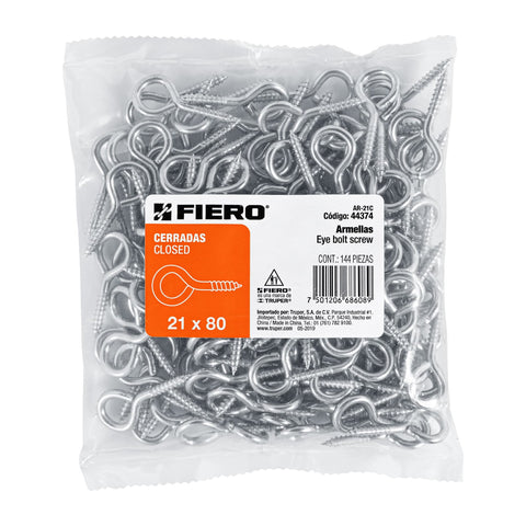 Bolsa con 144 armellas cerradas de 21 x 80, FIERO | AR-21C | 44374