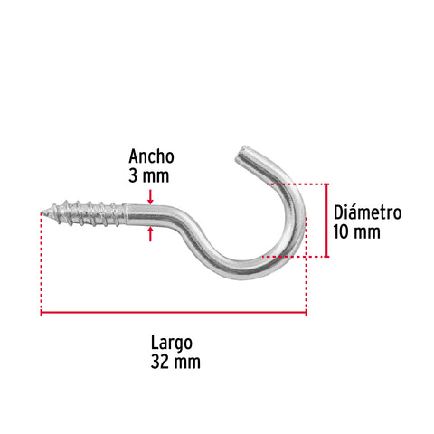 Bolsa con 144 armellas abiertas de 17 x 40, FIERO | AR-17A | 44377