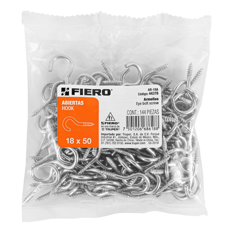 Bolsa con 144 armellas abiertas de 18 x 50, FIERO | AR-18A | 44378