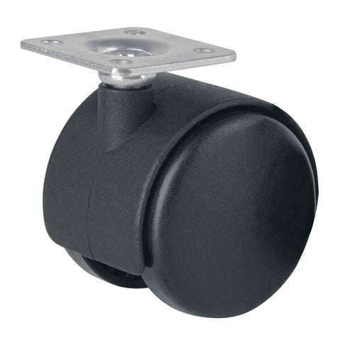 Rodaja tipo yoyo de 50 mm con placa, sin freno, FIERO | ROY-50 | 44385