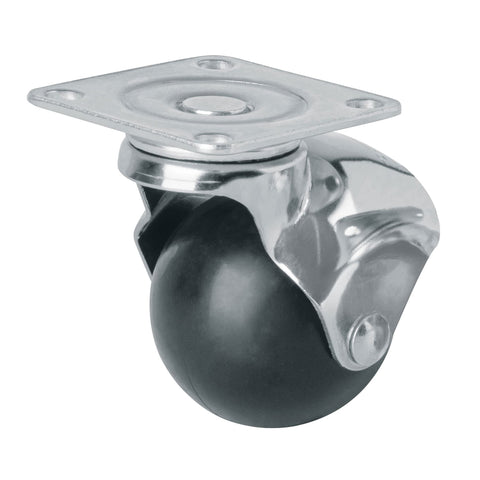 Rodaja esférica, 50 mm con placa, FIERO | RO-50P | 44391