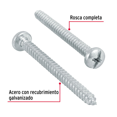 Bolsa con 150 pijas para lámina, #10 x 2', FIERO | PILA-10X2 | 44426