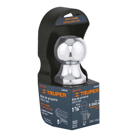 Bola de arrastre para remolque, 1-7/8', 2000 lb, Truper | BOLA-20 | 44441