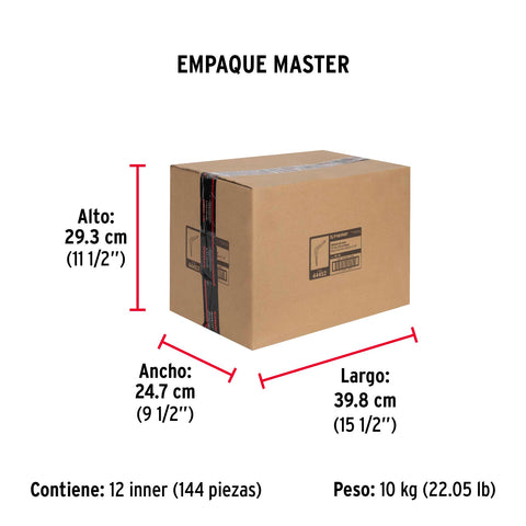 Ménsula de acero negra 6 x 8', FIERO | ME-8N | 44452