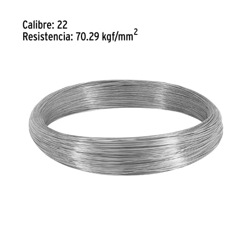 Kilo de alambre galvanizado, calibre 22, FIERO | ALG-220 | 44470