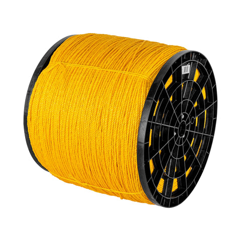 Kilo de cuerda amarilla de polipropileno 4mm, carrete 20 kg | CUE-04K | 44472