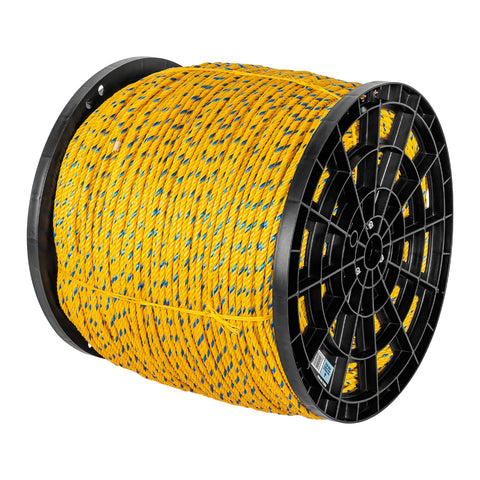 Kilo de cuerda amarilla de polipropileno 6mm, carrete 20kg | CUE-06K | 44485