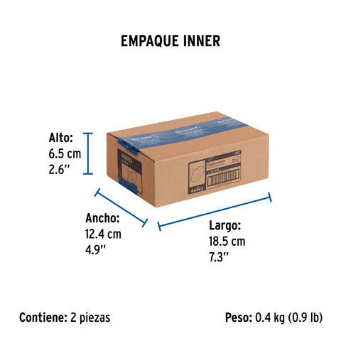 Regadera redonda 3-1/2', metálica, sin brazo, cromo, AQUA | R-504S | 44493