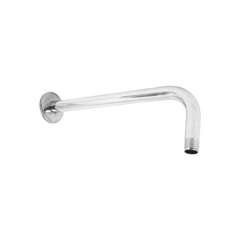 Brazo recto con chapetón para regadera, 30 cm, cromo, FOSET | BCH-600 | 44506