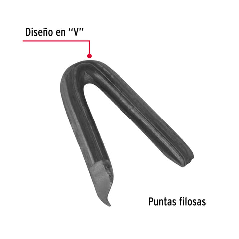 Caja con 10 kg de grapas 1' negras p/alambre de púas, FIERO | GRA-1N | 44511