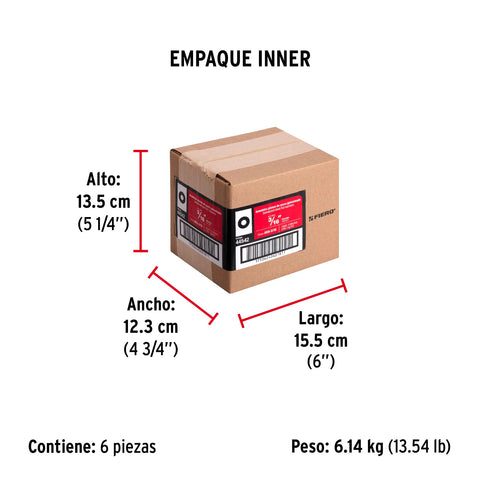 Bolsa de 1 kilo arandelas planas galvanizadas 3/16', FIERO | ARA-3/16 | 44542