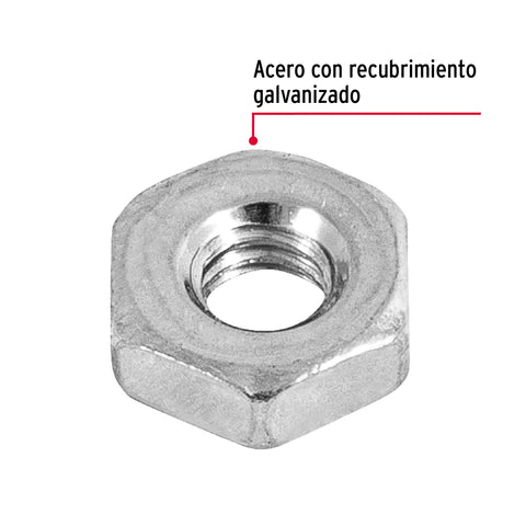 Bolsa con 700 tuercas 5/32' hexagonales tipo Sakamura, FIERO | TUES-5/32 | 44554