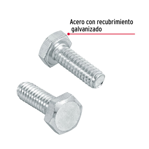 Bolsa con 100 tornillos 1/4' x 3/4' tipo máquina, FIERO | TORM-1/4X3/4 | 44557
