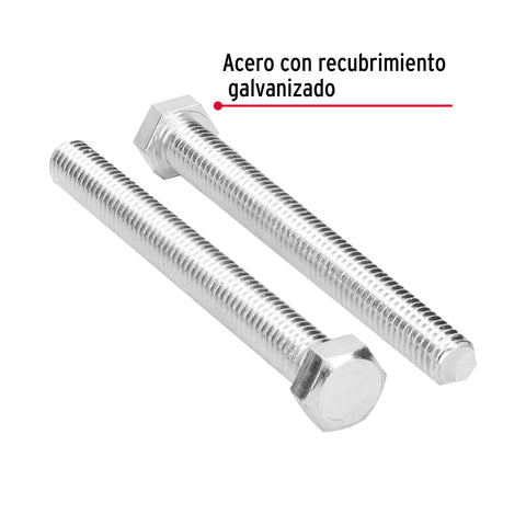 Bolsa con 20 tornillos 7/16' x 4' tipo máquina, FIERO | TORM-7/16X4 | 44590