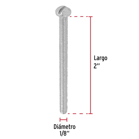 Bolsa con 250 tornillos 1/8' x 2' tipo estufa, FIERO | TORE-1/8X2 | 44605