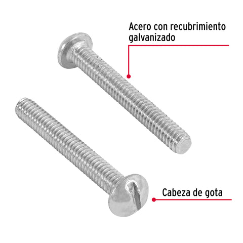 Bolsa con 250 tornillos 5/32' x 1-1/4' tipo estufa, FIERO | TORE-5/32X1-1/4 | 44610