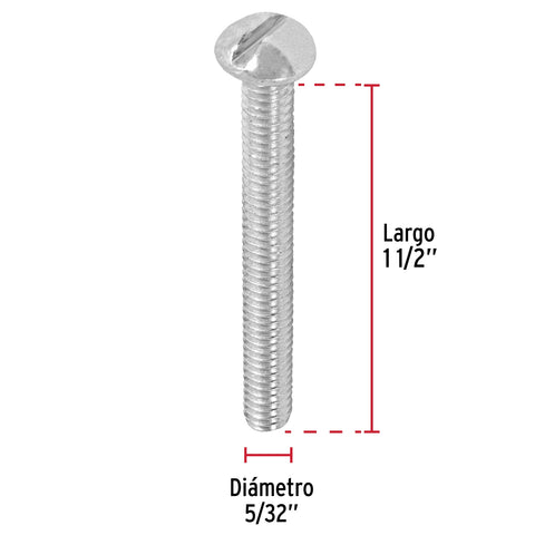 Bolsa con 200 tornillos 5/32' x 1-1/2' tipo estufa, FIERO | TORE-5/32X1-1/2 | 44611