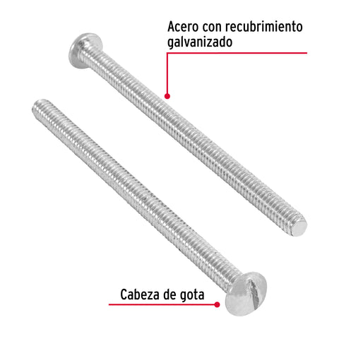 Bolsa con 150 tornillos 5/32' x 2-1/2' tipo estufa, FIERO | TORE-5/32X2-1/2 | 44613