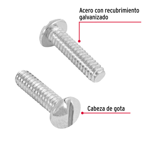 Bolsa con 250 tornillos 3/16' x 3/4' tipo estufa, FIERO | TORE-3/16X3/4 | 44616