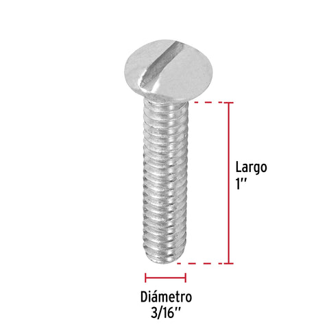 Bolsa con 150 tornillos 3/16' x 1-1/4' tipo estufa, FIERO | TORE-3/16X1-1/4 | 44618
