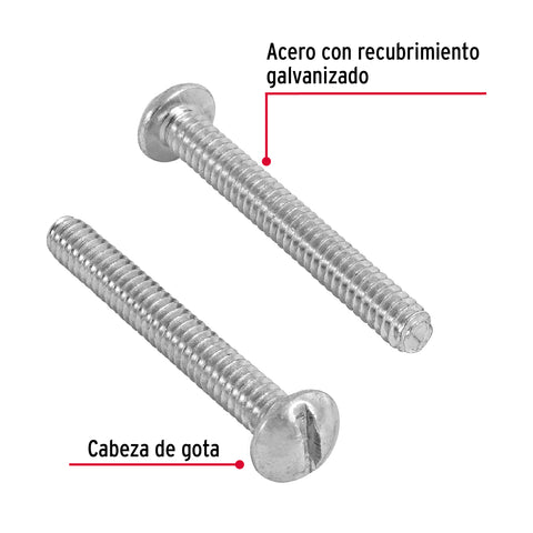 Bolsa con 150 tornillos 3/16' x 1-1/2' tipo estufa, FIERO | TORE-3/16X1-1/2 | 44619