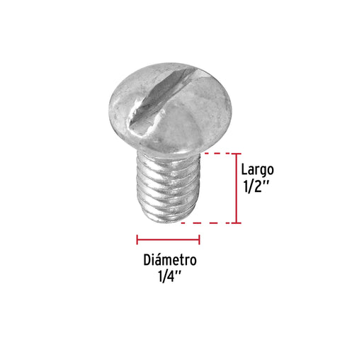 Bolsa con 150 tornillos 1/4' x 1/2' tipo estufa, FIERO | TORE-1/4X1/2 | 44623