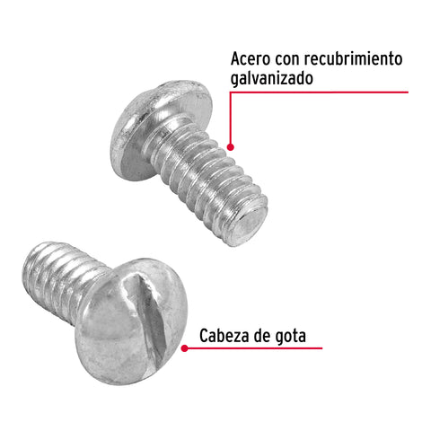 Bolsa con 150 tornillos 1/4' x 1/2' tipo estufa, FIERO | TORE-1/4X1/2 | 44623