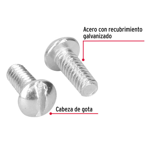 Bolsa con 150 tornillos 1/4' x 5/8' tipo estufa, FIERO | TORE-1/4X5/8 | 44624