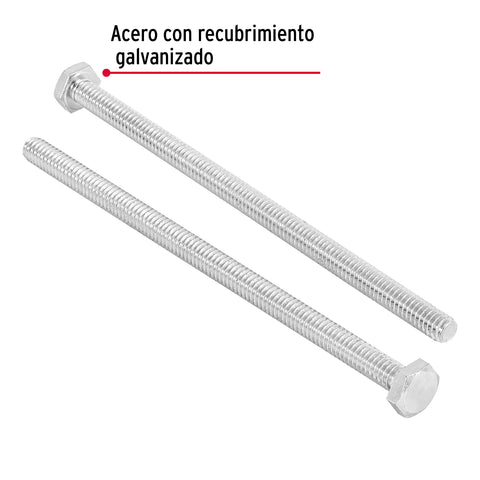 Bolsa con 25 tornillos 1/4' x 5' tipo máquina, FIERO | TORM-1/4X5 | 44640