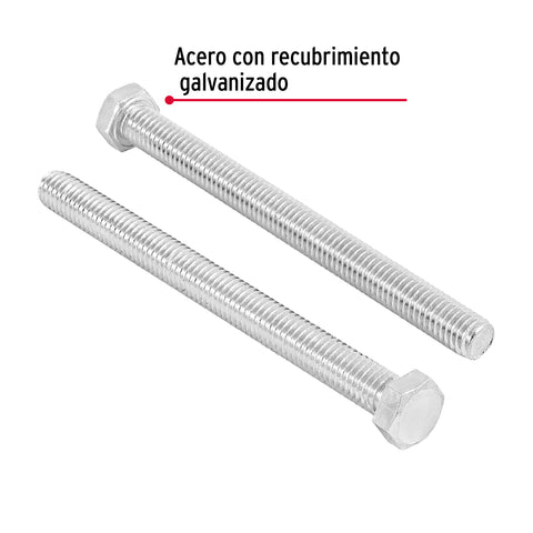 Bolsa con 15 tornillos 3/8' x 4-1/2' tipo máquina, FIERO | TORM-3/8X4-1/2 | 44651