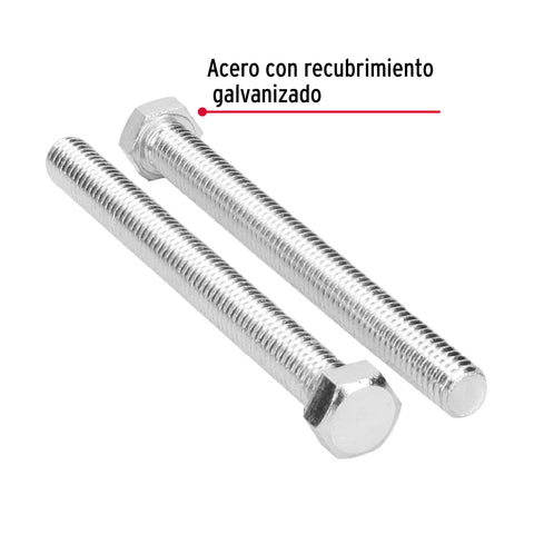 Bolsa con 15 tornillos 7/16' x 4-1/2' tipo máquina, FIERO | TORM-7/16X4-1/2 | 44654