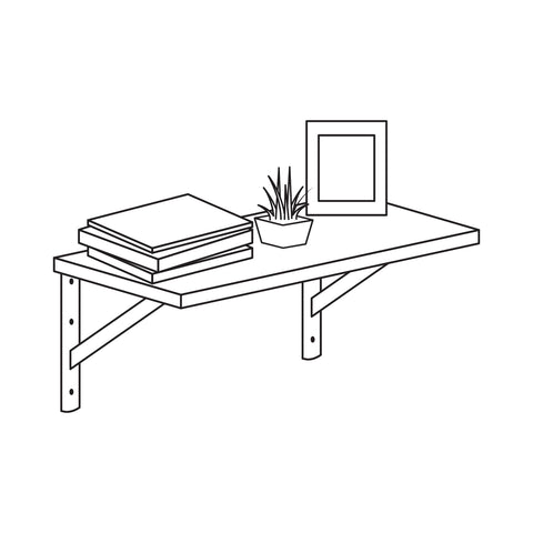 Ménsula de acero reforzada gris 13 x 20', FIERO | MER-20G | 44675