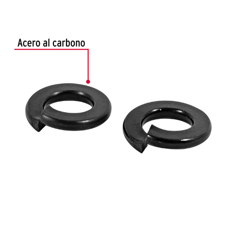 Bolsa con 200 arandelas de presión de 3/16', FIERO | ARAP-3/16 | 44685
