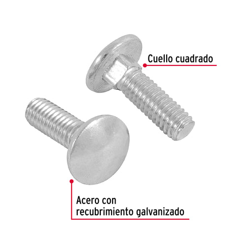 Bolsa con 60 tornillos 5/16' x 1' tipo coche, FIERO | TORC-5/16X1 | 44720