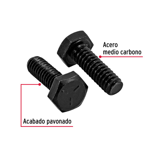 Bolsa con 100 tornillos 1/4' x 3/4' acero grado 5, FIERO | TOR5-1/4X3/4 | 44764