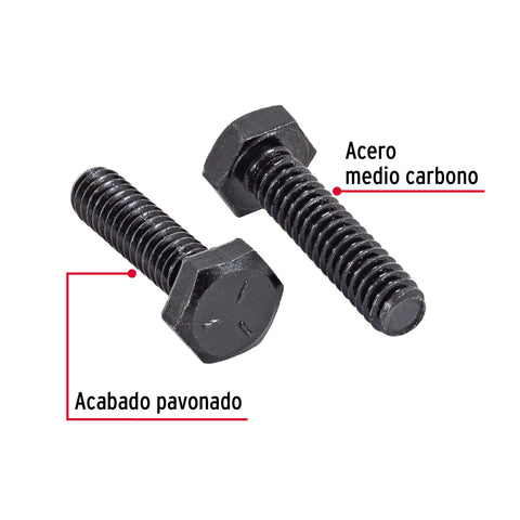 Bolsa con 100 tornillos 1/4' x 1' acero grado 5, FIERO | TOR5-1/4X1 | 44765