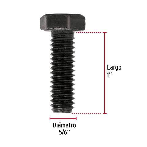 Bolsa con 60 tornillos 5/16' x 1' acero grado 5, FIERO | TOR5-5/16X1 | 44773