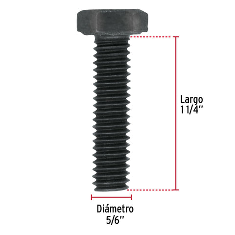 Bolsa con 60 tornillos 5/16' x 1-1/4' acero grado 5, FIERO | TOR5-5/16X1-1/4 | 44774