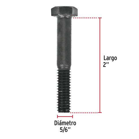 Bolsa con 80 tornillos 5/16' x 2' acero grado 5, FIERO | TOR5-5/16X2 | 44776